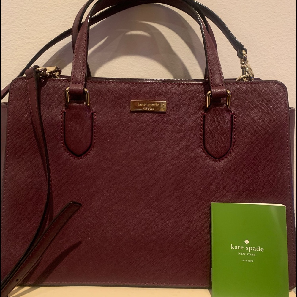 Kate Spade burgundy satchel